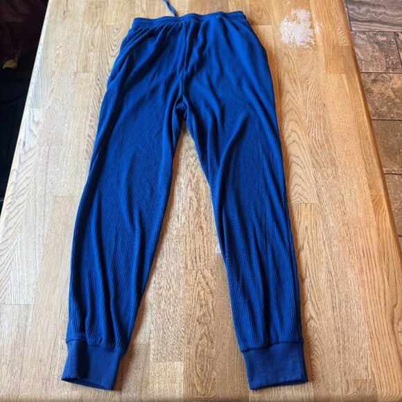 PrettyGarden Blue Ribbed Jogger Pants Size Medium - Picture 3 of 12